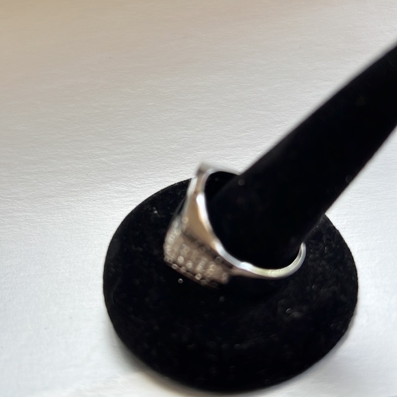 STERLING SILVER MENS RING BLACK ONYX AND BLACK AND NATURAL CRYSTAL US SI… - Picture 5 of 7